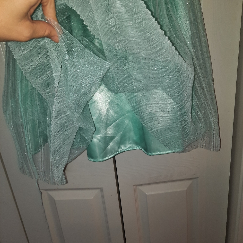 Nanette Kids formal dress pale turquoise size 16 girls - Picture 5 of 8